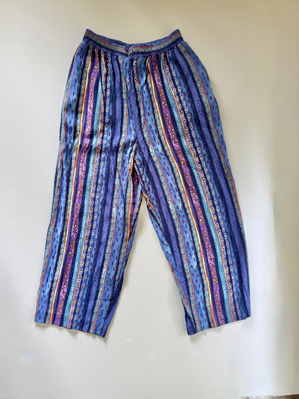 Nicole Summers Eclectic Bohemian Ankle Pants (Sz. Med)